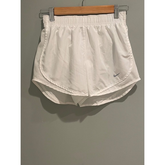 Nike Pants - Nike Dri-FIT Running Shorts Women's Small White Athletic Gym Training